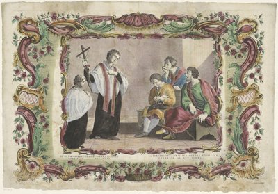Visitando a los presos tercero Opus misericordiae spiritualis / La tercera obra de misericordia espiritual (...) (título sobre el objeto) Las obras espirituales de misericordia (título de la serie) de Giovanni Volpato