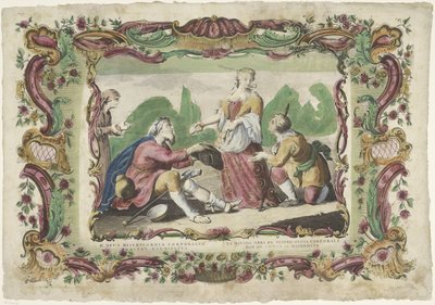 alimentando a los hambrientos II. opus misericordiae corporalis / La segunda obra de misericordia corporale (título sobre el objeto) Las obras de misericordia (título de la serie) de Giovanni Volpato