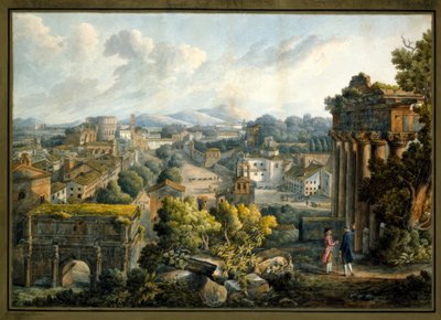 Vista del Foro Romano de Giovanni Volpato
