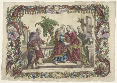 Visitación La visitacion de nuestra señora / Visitation of B. Marie V. to St. Elisabeth (título de la serie) de Giovanni Volpato