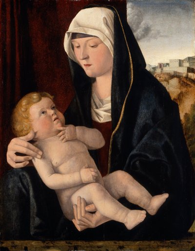 Madonna y niño de Giovanni Workshop of Bellini