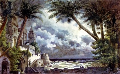 Otelo, escenografía, c.1920-30 (ilustración) de Giovanni Zuccarelli