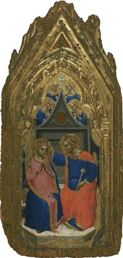 La Coronación de la Virgen con cuatro ángeles de Giovanni da Bologna