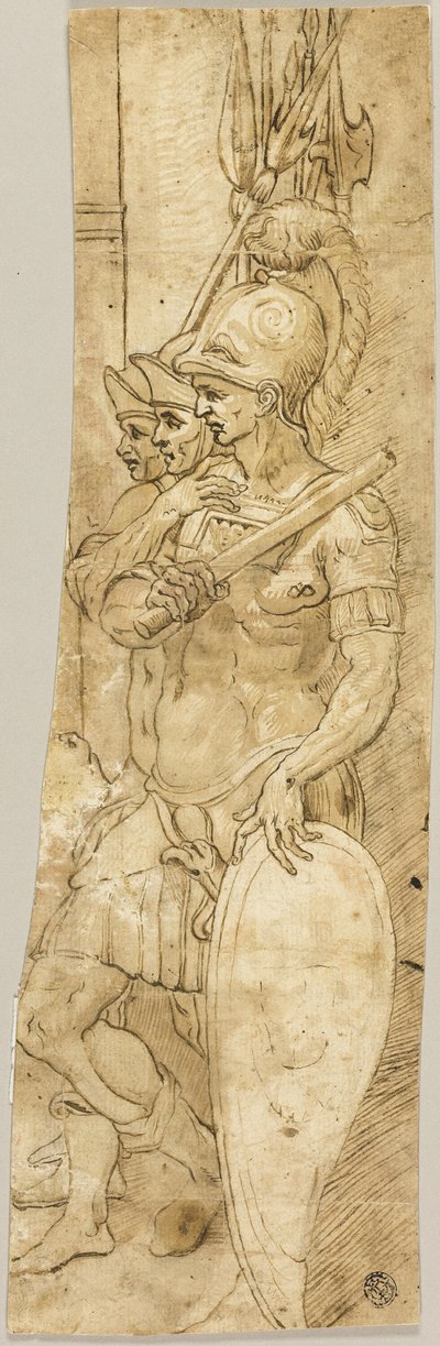 Tres soldados romanos de Giovanni da Bologna