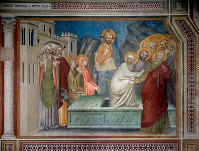 La resurrección de Lázaro de Giovanni da Milano