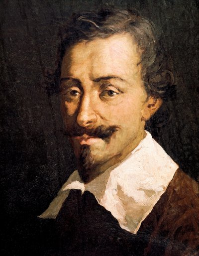 Retrato del compositor y teórico belga Johannes Tinctoris (detalle) de Giovanni da Udine (after)