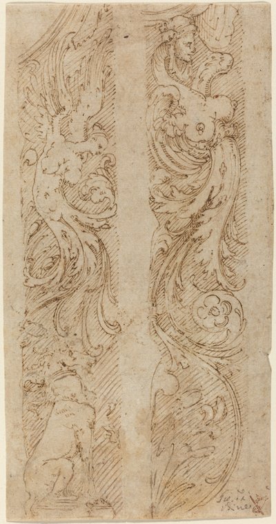 Decoraciones Grotescas para Paneles de Pared de Giovanni da Udine
