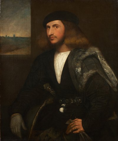 Retrato de un noble veneciano de Giovanni de Busi Cariani