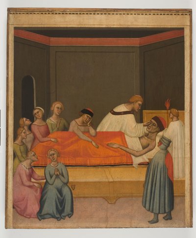 Extremaunción, c.1360 (temple sobre tabla) de Giovanni del Biondo dal Casentino