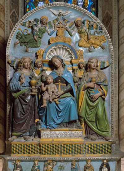 La Virgen y el Niño con Santa Magdalena y San Juan Evangelista de Giovanni della Robbia