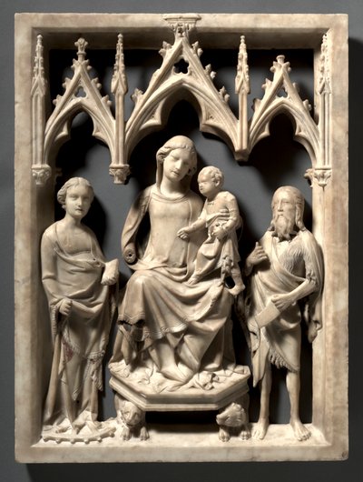 Madonna y el Niño con Santa Catalina y San Juan Bautista de Giovanni di Agostino