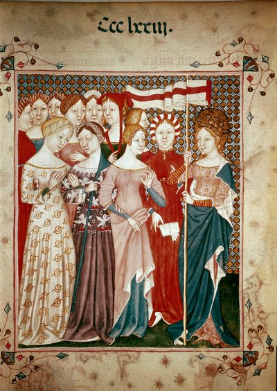 La princesa bretona Santa Úrsula y su posterior de Giovanni di Benedetto da Como
