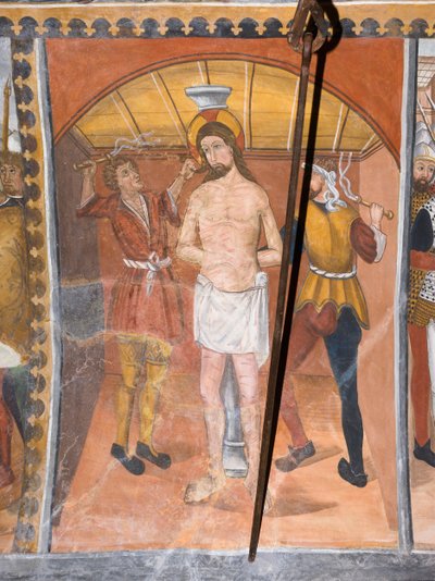 Historias de la Pasión de Cristo: Jesús Flagelado de Giovanni di Cherasco Botoneri