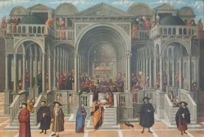 La disputa en el templo de Jesús entre los doctores de Giovanni di Niccolo Mansueti