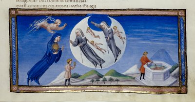 MS 36. fol 133 r Canto III, Ilustración de 