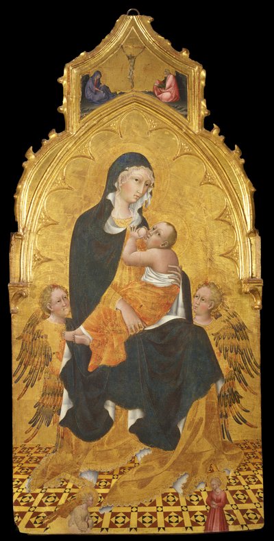 Madonna con Niño y Ángeles. La Anunciación, c. 1440 de Giovanni di Paolo