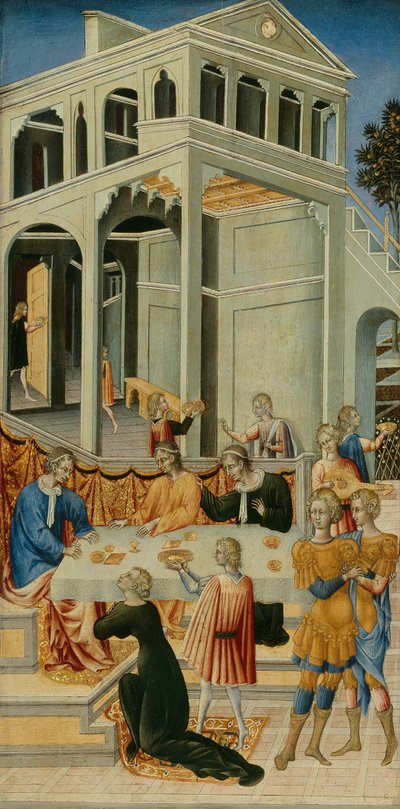 Salomé pidiendo a Herodes la cabeza de San Juan Bautista de Giovanni di Paolo