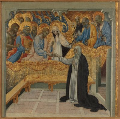 El matrimonio místico de Santa Catalina de Siena de Giovanni di Paolo