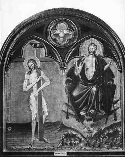 Cristo Sufriente y Cristo Triunfante de Giovanni di Paolo di Grazia