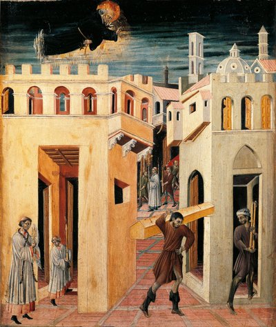 Milagro de San Nicolás de Tolentino de Giovanni di Paolo di Grazia