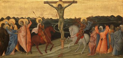 La Crucifixión
La Crucifixión con María, Juan, María Magdalena, San Longino y el centurión convertido de Giovanni di Paolo di Grazia