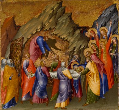 El entierro de Cristo, del retablo de Malavolti de Giovanni di Paolo di Grazia