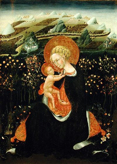 Madonna de la Humildad, c.1450-60 de Giovanni di Paolo di Grazia