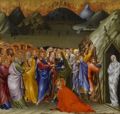 La resurrección de Lázaro, 1426 de Giovanni di Paolo di Grazia