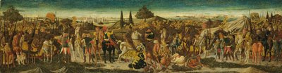 Una escena de batalla, del frente de un cassone de Giovanni di Ser Giovanni Scheggia