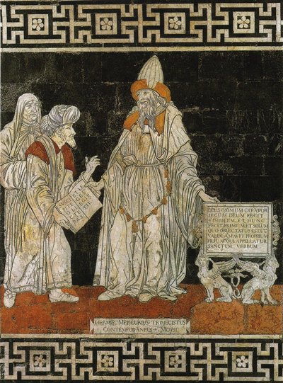 Hermes Trismegisto. Mosaico en el suelo de la Catedral de Siena de Giovanni di Stefano
