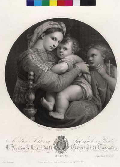 María con el Niño - Madonna della Sedia de Giovita Garavaglia