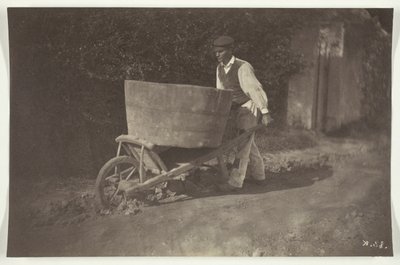 Campesino con carretilla de Giraudon