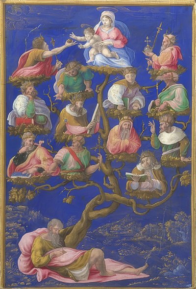 El árbol de Jesé. Alrededor de 1535 de Girolamo Genga