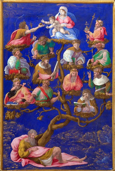 ""El árbol de Jesé"" Pintura de Gerolamo Genga (1476-1551) hacia 1535 Londres, Galería Nacional de Girolamo Genga