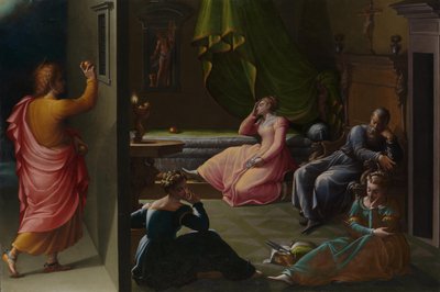 La caridad de San Nicolás de Bari, ca 1555 de Girolamo Macchietti