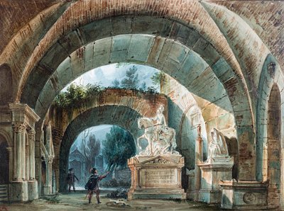 Diseño de escenario para la ópera Don Giovanni de Wolfgang Amadeus Mozart de Girolamo Magnani
