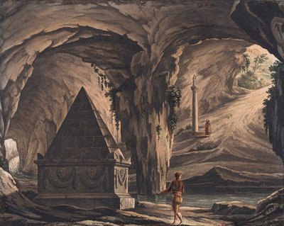 Diseño de escenario para la ópera Romeo y Julieta de Ch. Gounod de Girolamo Magnani