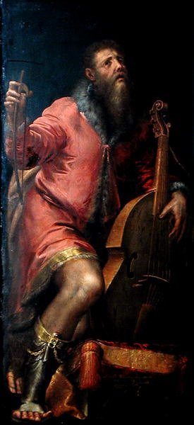 Violonchelista, c.1562 de Girolamo Mazzola Bedoli