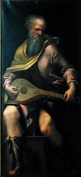 Tocador de laúd, c.1562 de Girolamo Mazzola Bedoli