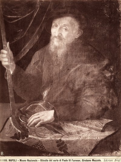 Retrato de un sastre, 1520-69 de Girolamo Mazzola Bedoli