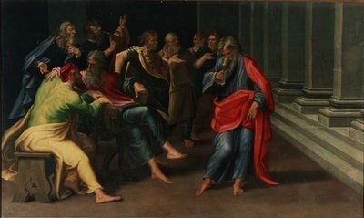 San Juan bebiendo del cáliz envenenado de Girolamo Mazzola Bedoli