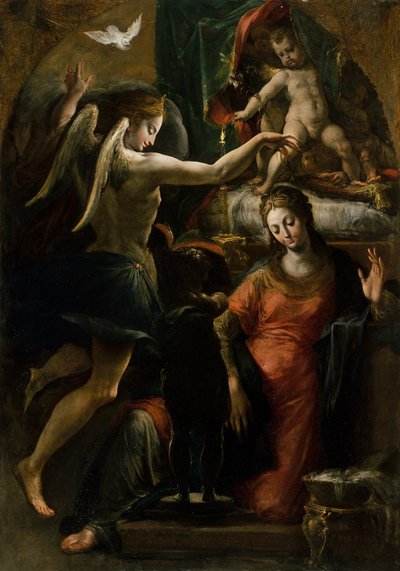 La Anunciación de Girolamo Mazzola Bedoli