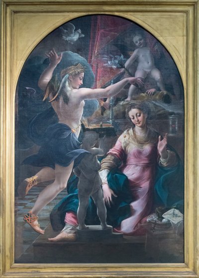 La anunciación de Girolamo Mazzola Bedoli