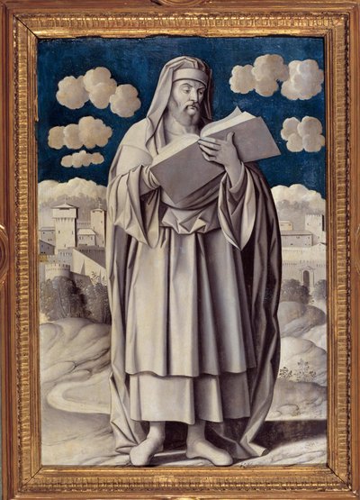 Retrato de Aristóteles (384-322 a.C.), filósofo griego de Girolamo Mocetto