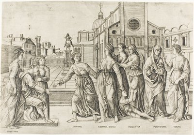 La calumnia de Apeles de Girolamo Mocetto