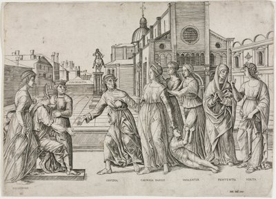 La calumnia de Apeles de Girolamo Mocetto