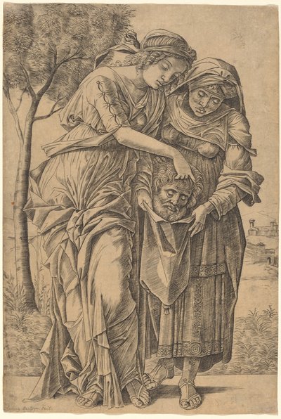 Judith con la Cabeza de Holofernes de Girolamo Mocetto after Andrea Mantegna