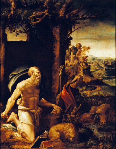 San Jerónimo Penitente de Girolamo Muziano