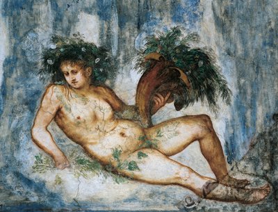 Alegoría de la Primavera, detalle de frescos de Girolamo Romanino (ca 1484-después de 1559), encargado por Bernardo Clesio de Girolamo Romanino