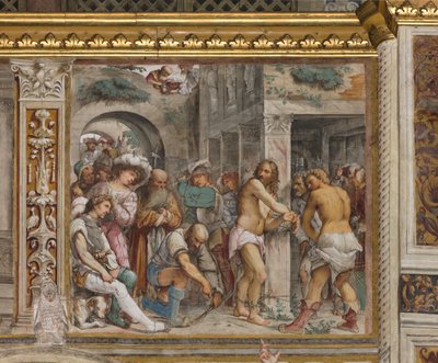 Nave central, quinto tramo sur, Flagelación de Cristo, Girolamo Romanino de Girolamo Romanino